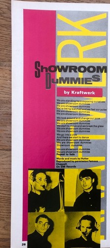 Kraftwerk showroom dummies - kraftwerk,